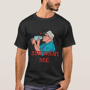 vrouwen houden van mij vissen zijn bang voor mij g t-shirt