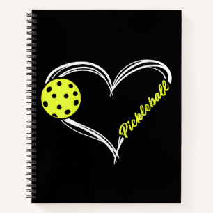 Vrouwen houden van pickleball - schattige pickleba notitieboek