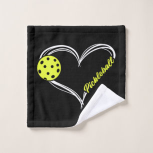 Vrouwen houden van pickleball - schattige pickleba washandje