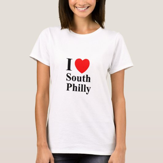 Vrouwen I Love South Philly T-SHIRT (Voorkant)