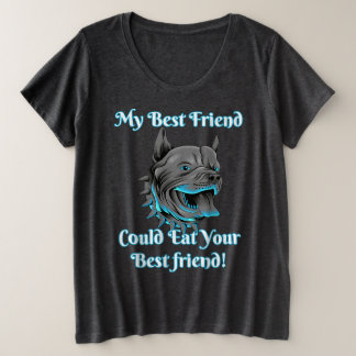 Vrouwen "I Rescue Dogs" Grappige Hond Grote Maat T-shirt