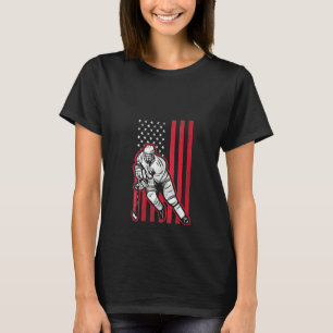 Vrouwen IJshockey Goalie USA Vlag Hockey Speler St T-shirt