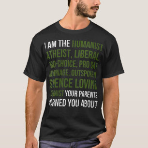 Vrouwen ik ben de humanistische atheïst die je oud t-shirt