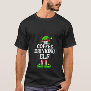 Vrouwen Ik ben de koffie Drink Elf Shirt Kerst
