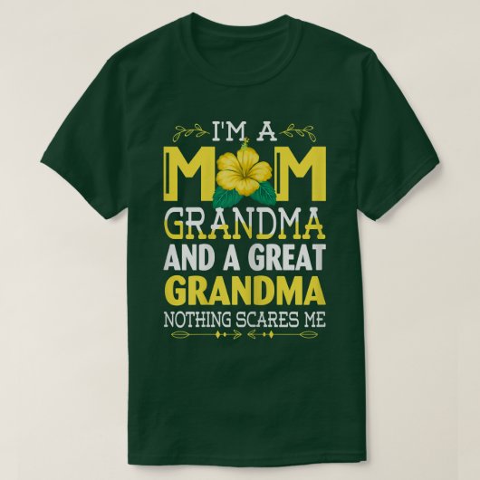 Vrouwen ik ben een mam grootmoeder... niks om me t t-shirt (Design voorkant)