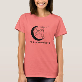 Vrouwen ik ben een ruimtesuiker-shirt t-shirt