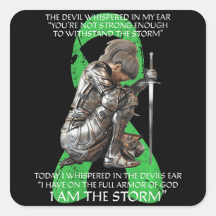 Vrouwen ik ben Storm Non Hodgkins Lymphoma Christe Vierkante Sticker