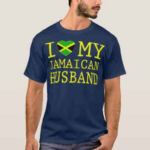 Vrouwen Ik hou van mijn Jamaicaanse echtgenoot T T-shirt
