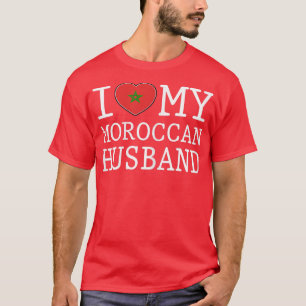 Vrouwen Ik hou van mijn Marokkaanse echtgenoot t-s T-shirt