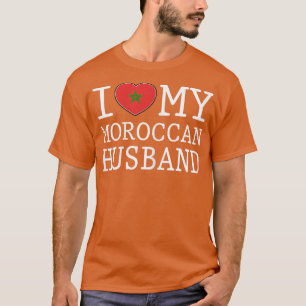 Vrouwen Ik hou van mijn Marokkaanse echtgenoot t-s T-shirt