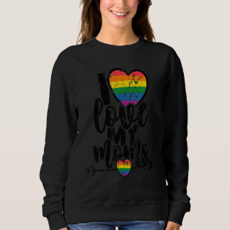 Vrouwen Ik hou van mijn moeders LGBT Pride Lesbisc Trui