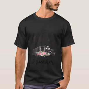 Vrouwen Ik hou van mijn Trucker Funny Truck Driver T-shirt