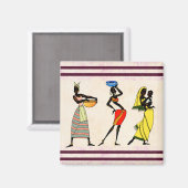 Vrouwen in Afrika Magnet Magneet (Voorkant / Achterkant)