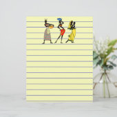 Vrouwen in Afrika Stationery (Staand voorkant)