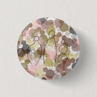 Vrouwen in alle levensvormen ronde button 3,2 cm