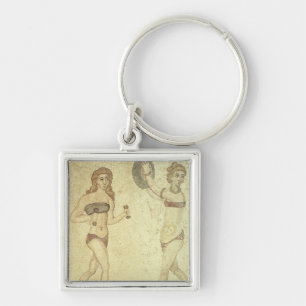 Vrouwen in bikinis sleutelhanger
