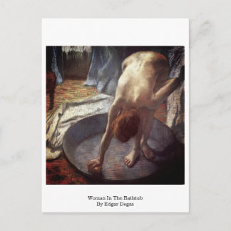 Vrouwen in de Bathtub door Edgar Degas Briefkaart