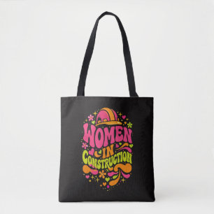 Vrouwen in de bouw Retro Empowerment Draagtas