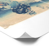 Vrouwen in de buurt van een rivier-Utagawa Kuniyos Poster (Hoek)