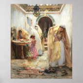 Vrouwen in de fontein poster (Voorkant)