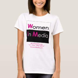 Vrouwen in de media T-shirt wit
