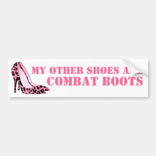 Vrouwen in de strijd tegen Stiletto Heels Bumpersticker (Voorkant)