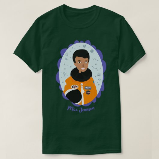 Vrouwen in de wetenschap Mae Jemison T-shirt (Design voorkant)