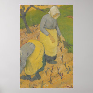 Vrouwen in de wijnbouw, 1890 poster