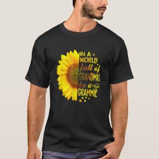 Vrouwen In een wereld vol oma's zijn Grammie Sunf T-shirt