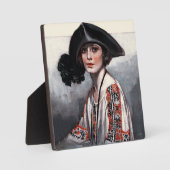 Vrouwen in geborduurde Blouse Fotoplaat (Voorkant)