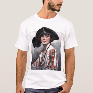Vrouwen in geborduurde Blouse T-shirt