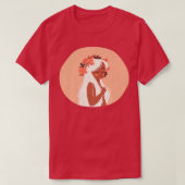 Vrouwen in het Tiener T-shirt (Design voorkant)