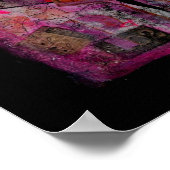 Vrouwen in kleurenkunstwerk met gemengde media poster (Hoek)