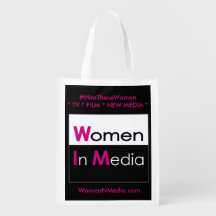 Vrouwen In Media EZ vouw boodschappentas - Zwart