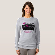 Vrouwen in Media Tee Shirt met lange mouwen