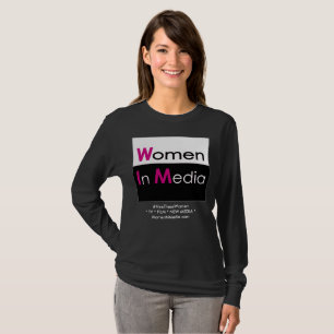 Vrouwen in Media Tee Shirt met lange mouwen