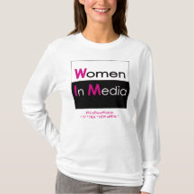 Vrouwen in Media Tee Shirt met lange mouwen Wit