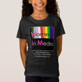 Vrouwen in Media Tee Shirt Zwart voor Meisjes