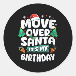 Vrouwen in mijn kerstperiode Grappige kerstverjaar Ronde Sticker