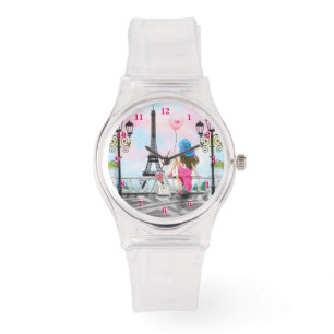 Vrouwen in Parijs Eiffeltoren horloge cadeau