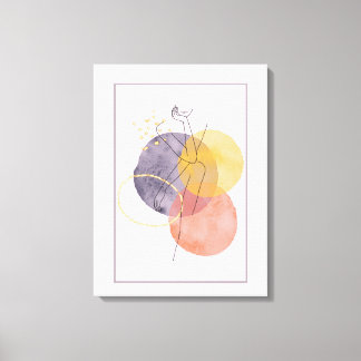 Vrouwen in silhouet canvas afdruk