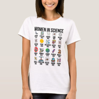 Vrouwen in Wetenschap Chemist Biologie Natuurkunde T-shirt