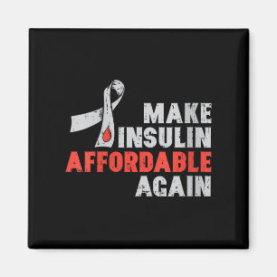 Vrouwen Insulinetherapie Diabetes Awareness Blood  Magneet