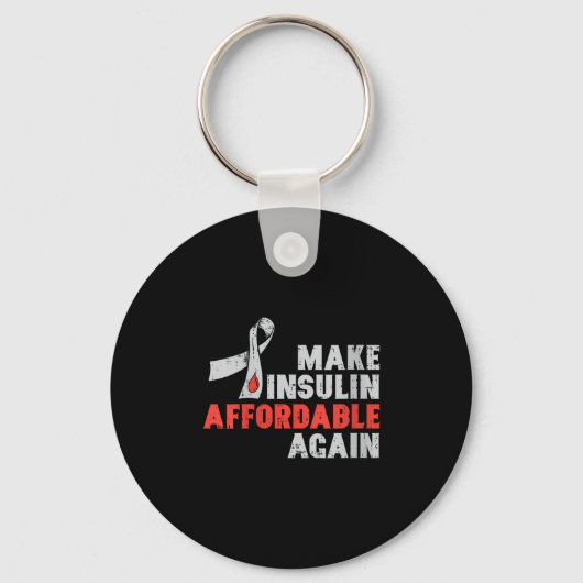 Vrouwen Insulinetherapie Diabetes Awareness Blood  Sleutelhanger (Voorkant)