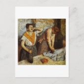 Vrouwen Ironing briefkaart (Voorkant)