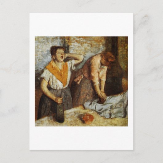 Vrouwen Ironing briefkaart (Voorkant)