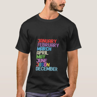 Vrouwen januari februari maart april mei juni JASO T-shirt