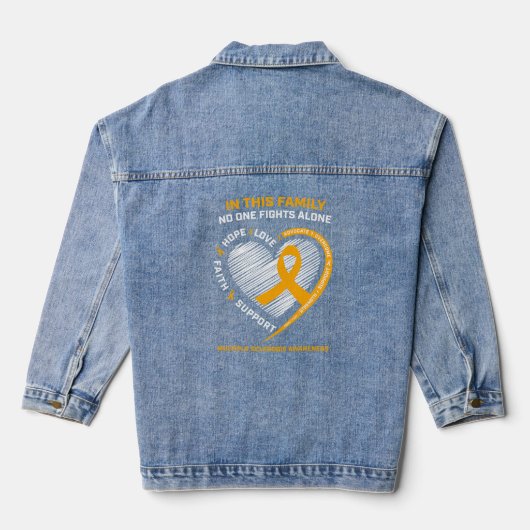 Vrouwen Kinder Ondersteuning MS Gifts Multiple Scl Denim Jacket (Achterkant)