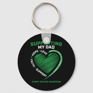 Vrouwen Kinder Vader Papa Nierziekte Awareness GIF Sleutelhanger