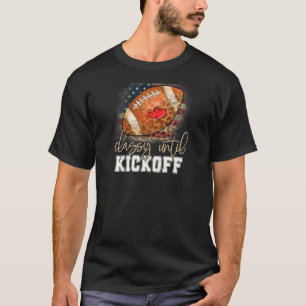 Vrouwen klampen tot Kickoff American Football Flag T-shirt